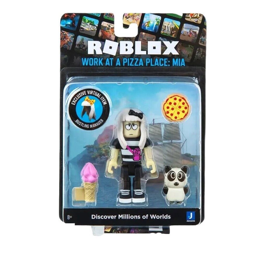 Roblox Work at a Pizza Place: Mia Figure & Exclusive Virtual Item Jazwares 8+‎